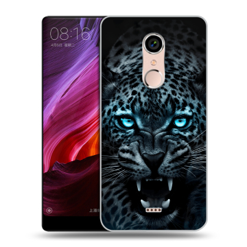 Силиконовый чехол на BQ Strike Selfie Max с принтом Темный леопард Силиконовый чехол на BQ Strike Selfie Max с принтом Темный леопард