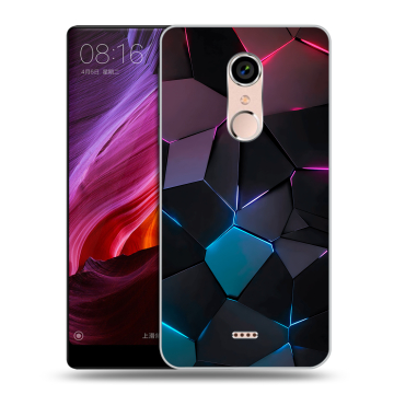 Силиконовый чехол на BQ Strike Selfie Max с принтом Геометрия неона Силиконовый чехол на BQ Strike Selfie Max с принтом Геометрия неона