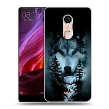 Силиконовый чехол на BQ Strike Selfie Max с принтом Лесной волк Силиконовый чехол на BQ Strike Selfie Max с принтом Лесной волк