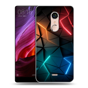 Силиконовый чехол на BQ Strike Selfie Max с принтом Абстракция неон Силиконовый чехол на BQ Strike Selfie Max с принтом Абстракция неон