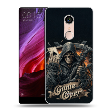 Силиконовый чехол на BQ Strike Selfie Max с принтом Скелет карты Силиконовый чехол на BQ Strike Selfie Max с принтом Скелет карты