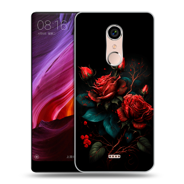 Силиконовый чехол на BQ Strike Selfie Max с принтом Розы красные Силиконовый чехол на BQ Strike Selfie Max с принтом Розы красные