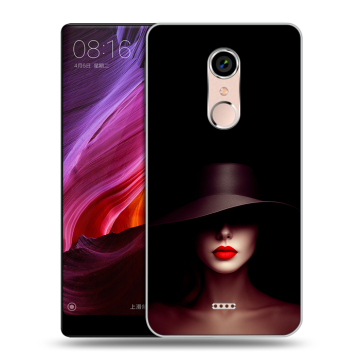 Силиконовый чехол на BQ Strike Selfie Max с принтом Девушка в шляпе