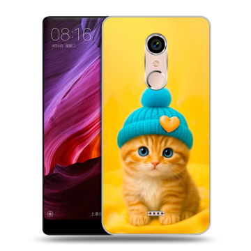 Силиконовый чехол на BQ Strike Selfie Max с принтом Котенок в шапке