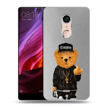 Силиконовый чехол на BQ Strike Selfie Max с принтом Мишка