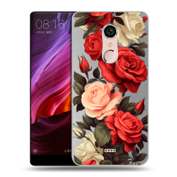 Силиконовый чехол на BQ Strike Selfie Max с принтом Розы