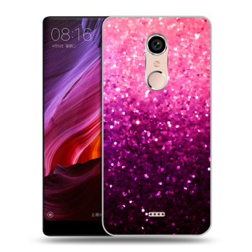 Силиконовый чехол на BQ Strike Selfie Max с принтом Блестки