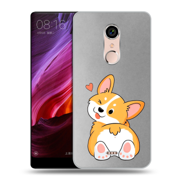 Силиконовый чехол на BQ Strike Selfie Max с принтом Корги