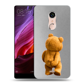 Силиконовый чехол на BQ Strike Selfie Max с принтом Медведь