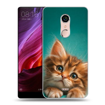 Силиконовый чехол на BQ Strike Selfie Max с принтом котенок