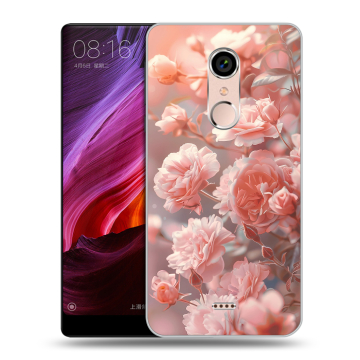 Силиконовый чехол на BQ Strike Selfie Max с принтом Розовые розы