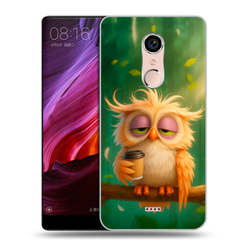 Силиконовый чехол на BQ Strike Selfie Max с принтом сова Силиконовый чехол на BQ Strike Selfie Max с принтом сова