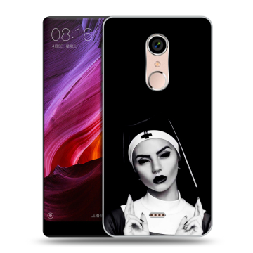 Силиконовый чехол на BQ Strike Selfie Max с принтом монашка