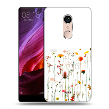 Силиконовый чехол на BQ Strike Selfie Max с принтом цветы