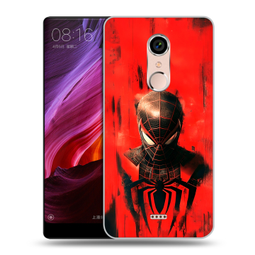 Силиконовый чехол на BQ Strike Selfie Max с принтом человек паук spiderman
