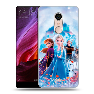 Силиконовый чехол на BQ Strike Selfie Max с принтом Холодное сердце Frozen
