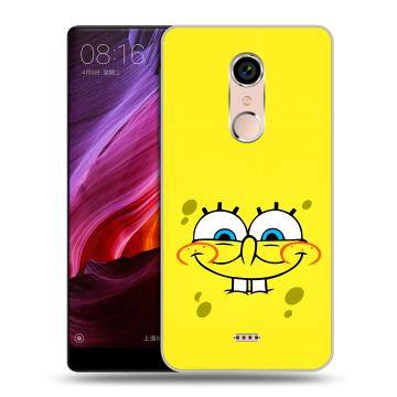 Силиконовый чехол на BQ Strike Selfie Max с принтом спанчбоб спанч боб