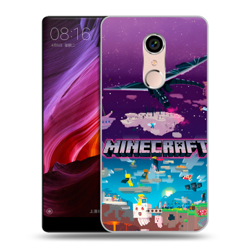 Силиконовый чехол на BQ Strike Selfie Max с принтом Майнкрафт Minecraft