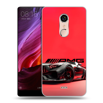 Силиконовый чехол на BQ Strike Selfie Max с принтом Мерседес Mercedes AMG