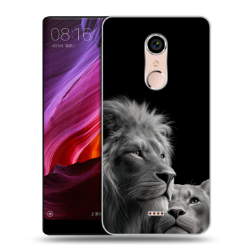 Силиконовый чехол на BQ Strike Selfie Max с принтом Лев кошки
