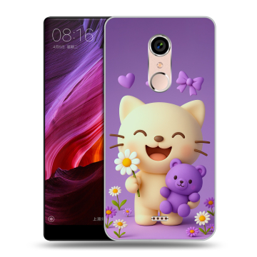 Силиконовый чехол на BQ Strike Selfie Max с принтом для девочек