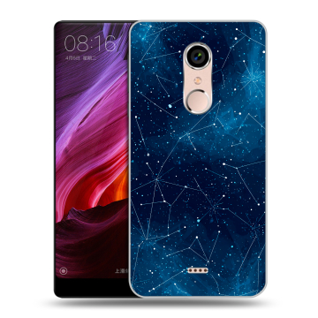 Силиконовый чехол на BQ Strike Selfie Max с принтом Космос звезды