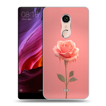 Силиконовый чехол на BQ Strike Selfie Max с принтом Розовая роза
