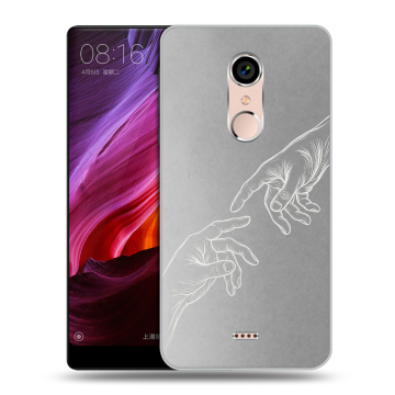Силиконовый чехол на BQ Strike Selfie Max с принтом Сотворение мира