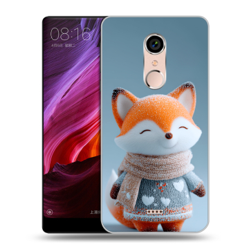 Силиконовый чехол на BQ Strike Selfie Max с принтом Лиса
