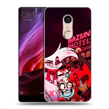 Силиконовый чехол на BQ Strike Selfie Max с принтом Hazbin Hotel Отель Хазбин