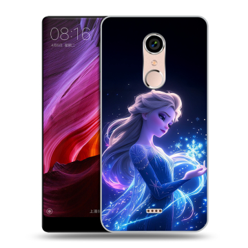 Силиконовый чехол на BQ Strike Selfie Max с принтом Холодное сердце Frozen