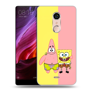 Силиконовый чехол на BQ Strike Selfie Max с принтом Спанч боб Спанчбоб