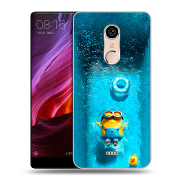 Силиконовый чехол на BQ Strike Selfie Max с принтом Миньоны