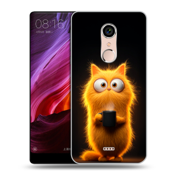Силиконовый чехол на BQ Strike Selfie Max с принтом Смешной кот