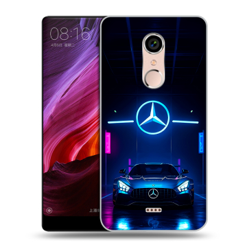 Силиконовый чехол на BQ Strike Selfie Max с принтом Mercedes Мерседес