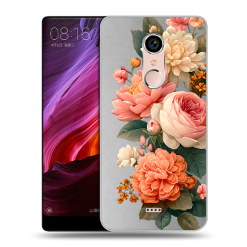 Силиконовый чехол на BQ Strike Selfie Max с принтом цветы Силиконовый чехол на BQ Strike Selfie Max с принтом цветы