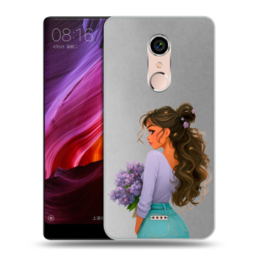 Силиконовый чехол на BQ Strike Selfie Max с принтом девушка цветы Силиконовый чехол на BQ Strike Selfie Max с принтом девушка цветы
