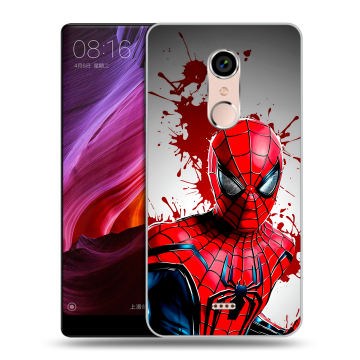 Силиконовый чехол на BQ Strike Selfie Max с принтом Spiderman Человек паук