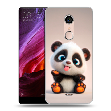 Силиконовый чехол на BQ Strike Selfie Max с принтом милая панда