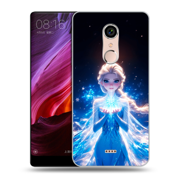Силиконовый чехол на BQ Strike Selfie Max с принтом Холодное сердце Frozen