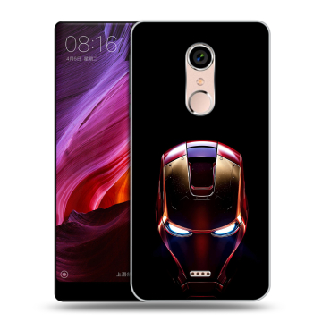 Силиконовый чехол на BQ Strike Selfie Max с принтом IronMan Железный человек