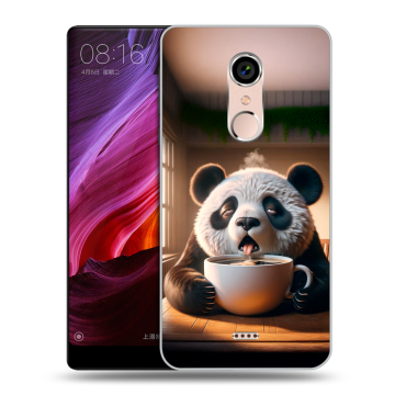 Силиконовый чехол на BQ Strike Selfie Max с принтом смешная панда