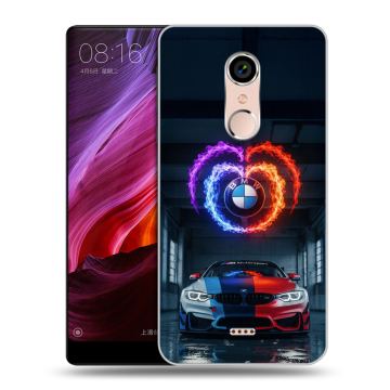 Силиконовый чехол на BQ Strike Selfie Max с принтом BMW БМВ