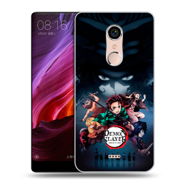 Силиконовый чехол на BQ Strike Selfie Max с принтом Demon Slayer Клинок рассекающий демонов