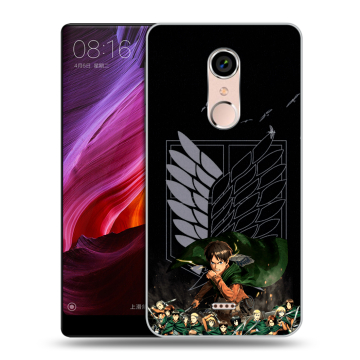 Силиконовый чехол на BQ Strike Selfie Max с принтом Атака титанов