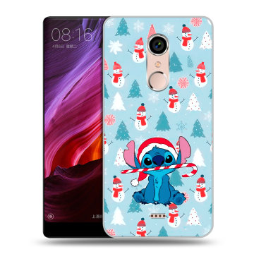 Силиконовый чехол на BQ Strike Selfie Max с принтом Стич Новый год Силиконовый чехол на BQ Strike Selfie Max с принтом Стич Новый год