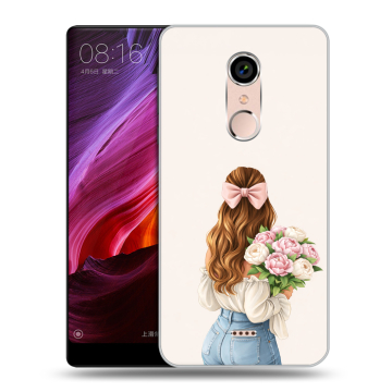 Силиконовый чехол на BQ Strike Selfie Max с принтом женский