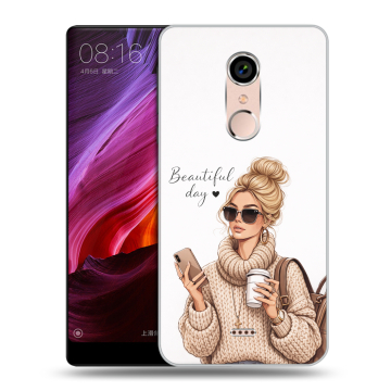 Силиконовый чехол на BQ Strike Selfie Max с принтом женский