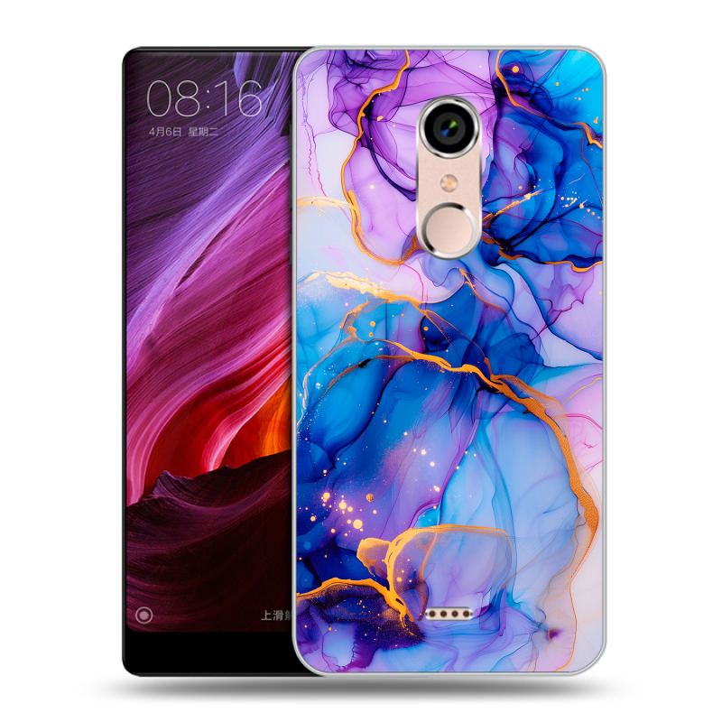 Силиконовый чехол на BQ Strike Selfie Max с принтом синий мрамор Силиконовый чехол на BQ Strike Selfie Max с принтом синий мрамор