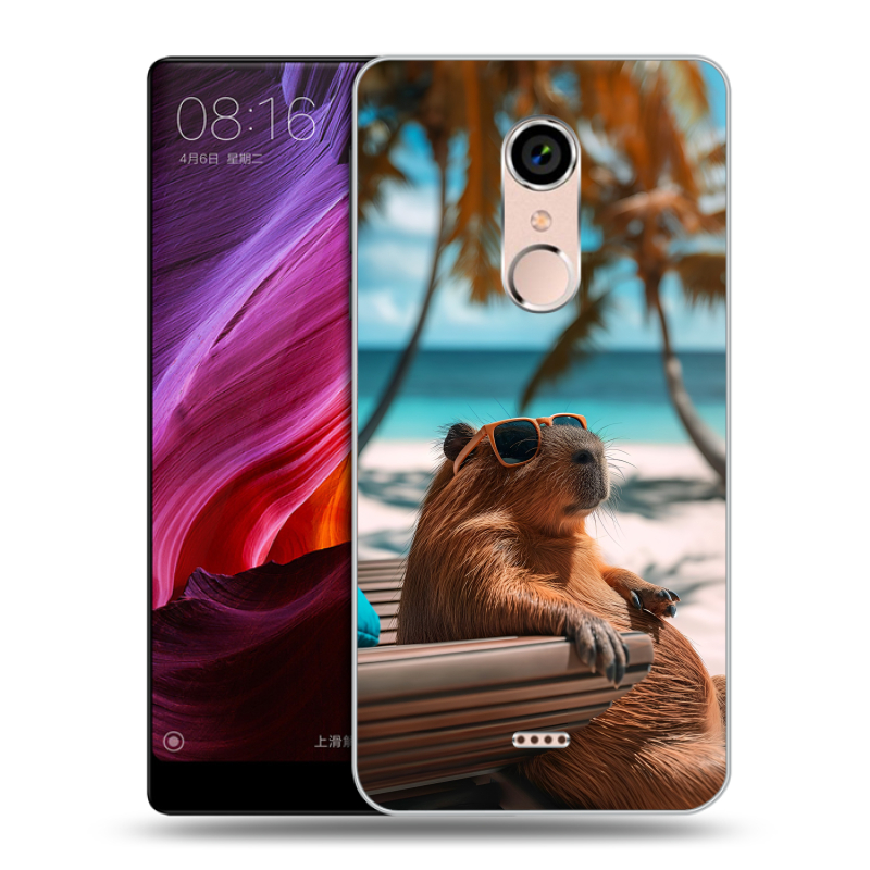 Силиконовый чехол на BQ Strike Selfie Max с принтом Капибара Силиконовый чехол на BQ Strike Selfie Max с принтом Капибара